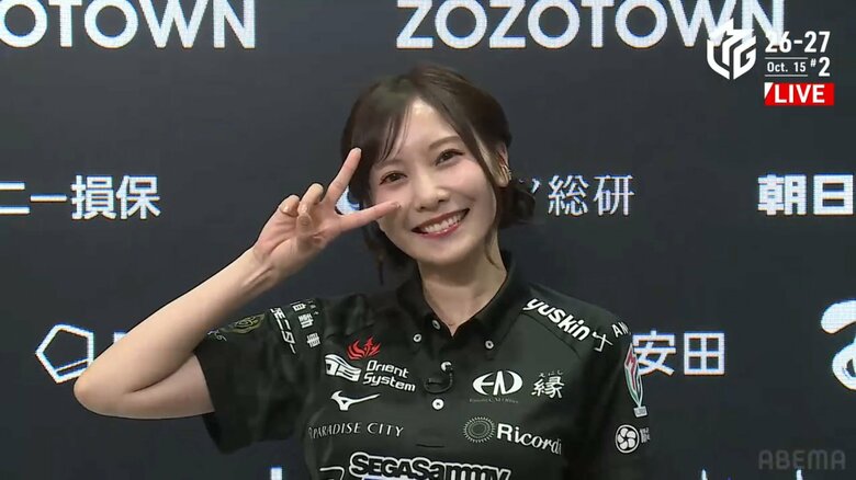 誕生日の後祝いに自ら号砲！佐野ひなこ、うれしすぎる親跳満の一撃で個人2勝目「みなさんのおかげでトップが取れました♪」／麻雀・Mリーグ