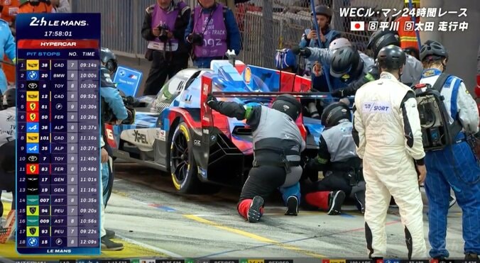【写真・画像】ル・マン24時間で波乱！予選PPのBMWにまさかのアクシデント 接触→タイヤが外れ吹っ飛ぶ 序盤から優勝候補が脱落　2枚目