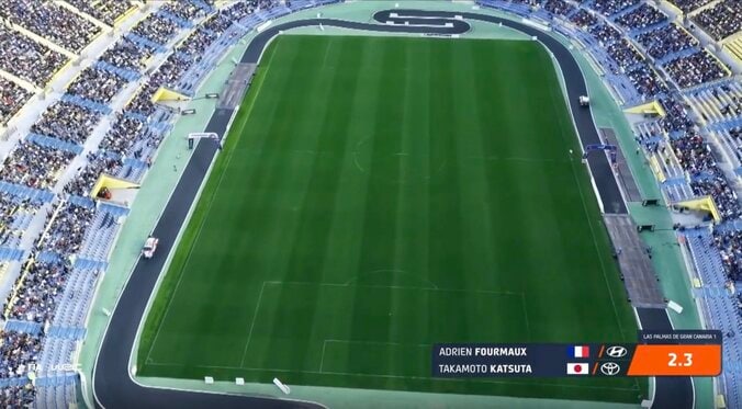 世界一のラリー車がスタジアムを“爆走”…滅多にない光景が話題！ 勝田貴元も豪快ドリフト披露しスペイン熱狂 5枚目