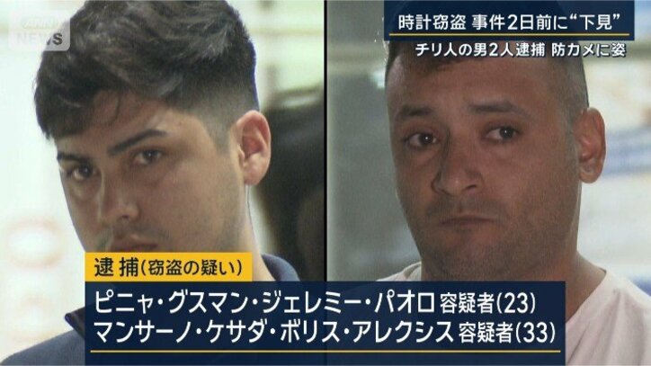 逮捕された2人