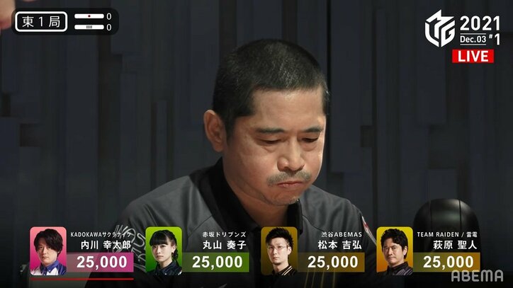 萩原聖人、覚悟の丸刈り 激熱の入場シーンにファンも大興奮「気合い入ってる」「兄貴頑張って」/麻雀・Mリーグ