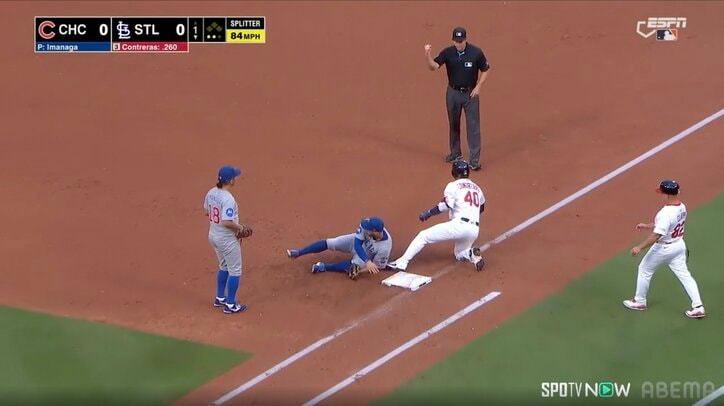 【写真・画像】今永昇太に「ハッハッハ」現地実況“笑劇”の珍シーン 「手を洗うように言われた」きょとんとする“様子”を中継がイジる　1枚目