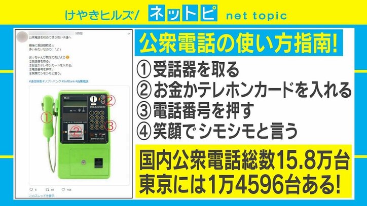 「テレカって何？」ソフトバンク通信障害で公衆電話の“使い方指南”が話題に