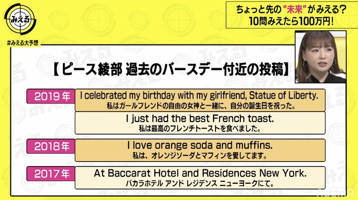 ピース綾部の誕生日のインスタ投稿内容を大予想！最近の投稿では「I love donuts」とも