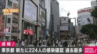 東京 感染者224人 過去最多