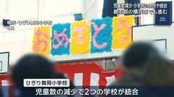 児童数減少 都市部でも小学校の閉校や統合