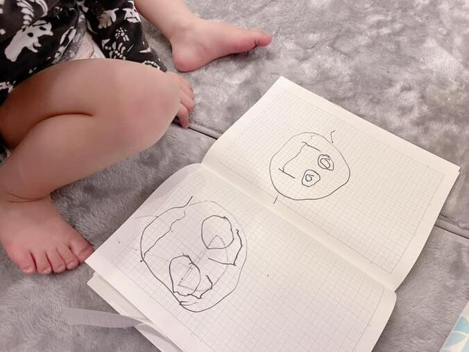  辻希美、三男が絵を描いた場所に焦り「上手ーって感動してた」  1枚目