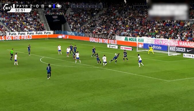 シュートが瀬古歩夢に当たってディフレクション