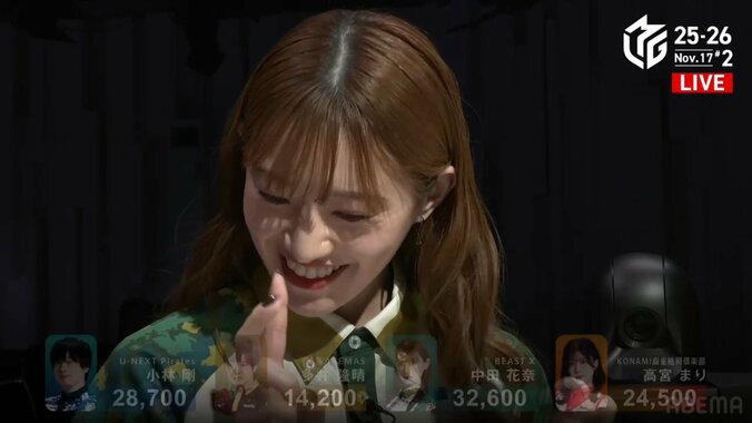 ようやくホッとした？中田花奈、逆転トップの後に見せた一瞬の笑顔