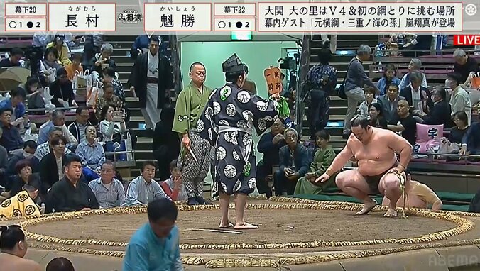 幕下二十二枚目・魁勝（浅香山）
