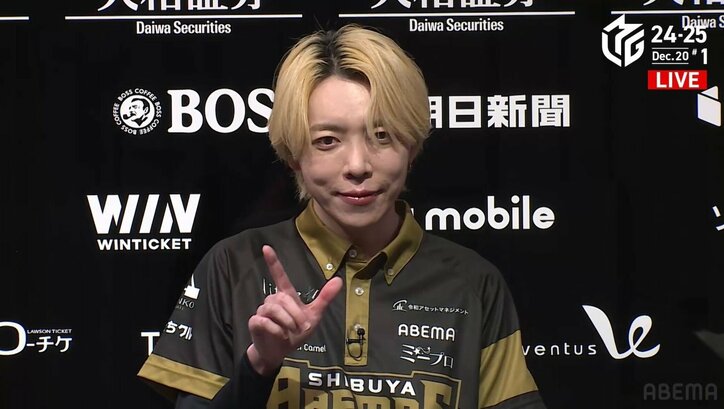 【写真・画像】えげつない上昇気流に乗っている！白鳥翔 白熱のオーラスでキャッチした個人3連勝 力強くけん引「セミファイナルにいけるように」／麻雀・Mリーグ　1枚目