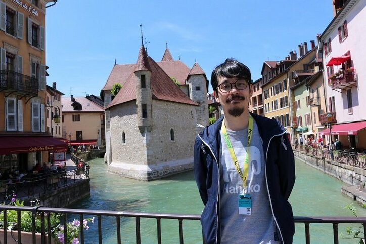 映画『ペンギン・ハイウェイ』石田祐康監督・新井陽次郎氏がアヌシー国際アニメーション映画祭に登壇　ライブドローイング＆制作作エピソードを披露