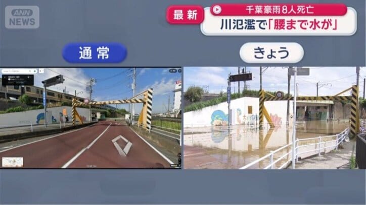 通常時と14日のアンダーパス