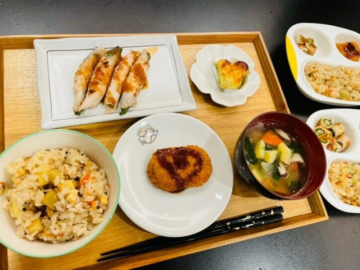  ココリコ・遠藤の妻、家族から大好評だった夕食を公開「おかわりして食べました」 