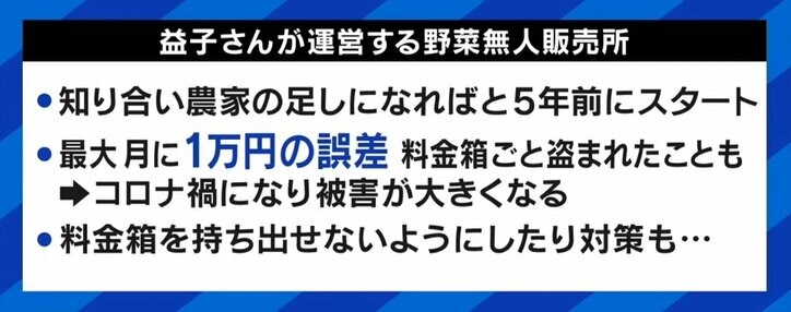「料金箱ごと…」野菜の無料販売所で持ち逃げ続出も…なぜ性善説で商売を？ 運営者の思い