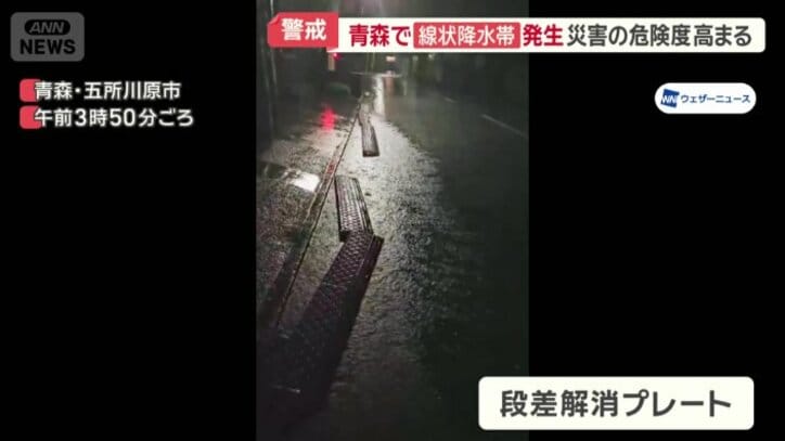 雨水で浮いた？