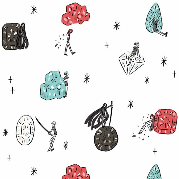 TVアニメ『宝石の国』イラストレーター鬼頭祈とのコラボグッズを発売 日本画の技法を活かした柄ワンピほか全5アイテムが登場