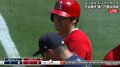 「お願いしますっ!」大谷翔平、開始早々の会釈に相手捕手も丁寧な“あいさつ返し”