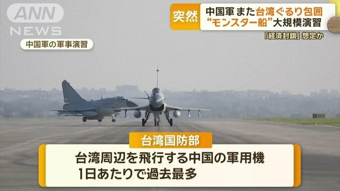 台湾国防部、125機を確認