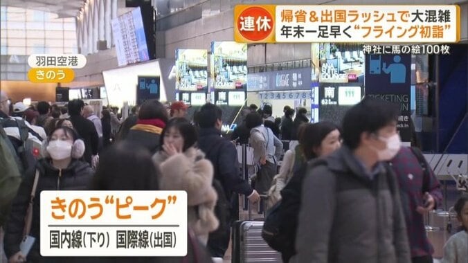 空の便もきのう“ピーク”