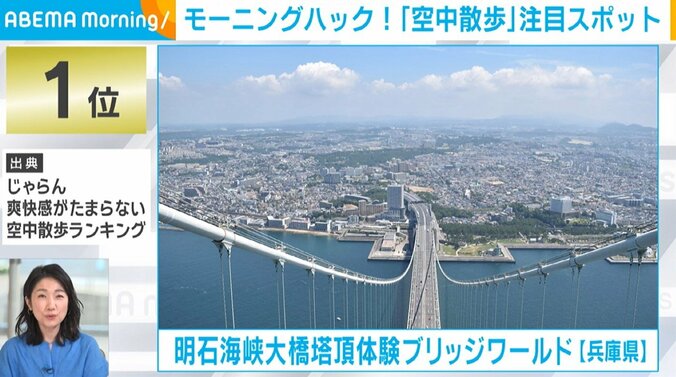 「空中散歩が楽しめるスポット」