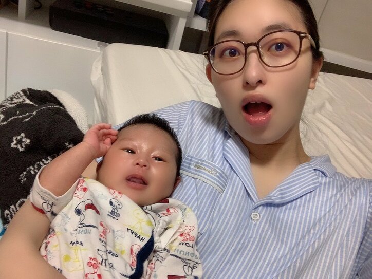 倉持由香 息子が 魔の3週目 に突入し 謎泣きがとても増えました 話題 Abema Times