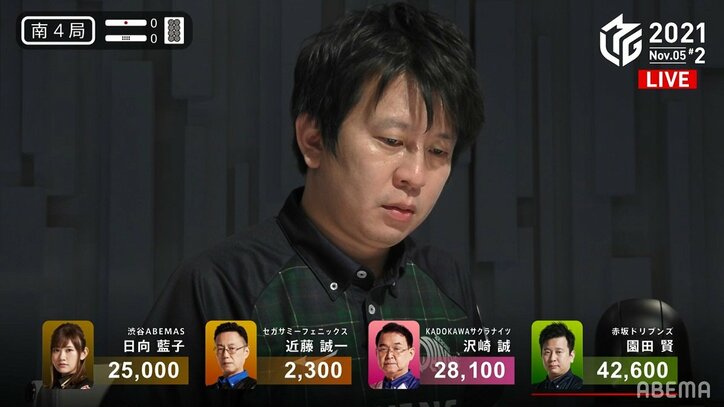 “おじさんず”に希望の光がまた一筋 園田賢、今期初トップ 約半年ぶりの勝利者インタビューに喜び爆発/麻雀・Mリーグ