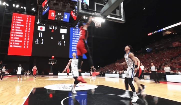 【写真・画像】「なんじゃこりゃ！」バスケ日本代表、“残り０秒”で衝撃ロングシュート成功「ディープすぎる」超絶ブザービーターにアリーナ騒然　1枚目