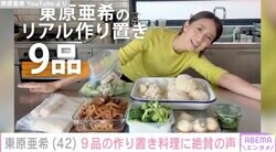 “こだわりの自宅キッチンが話題”東原亜希、短時間で9品の作り置き料理「手際の良さが毎日頑張ってきたママさんって感じ」