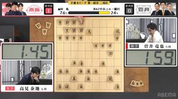 珍形出現！菅井竜也八段、銀4枚の“ギラギラ囲い”に解説陣が大興奮「写真撮らなくて大丈夫！？」／将棋・ABEMAトーナメント2024
