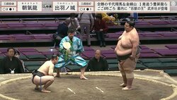 どう攻略すればいいんだ…体重2.8倍の超巨漢力士にペシャッと押し潰されて「吸収されたw」取組に驚愕の声