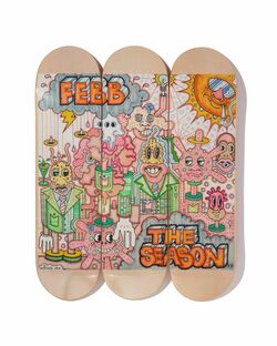 FEBB 『THE SEASON』とDiaspora skateboardsのコラボによるスケートデッキ3本セットが完全受注生産で発売決定！また7月19日（土）より『THE SEASON』のポップアップも開催！