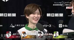 “女神”高宮まり、個人成績で“魔王”佐々木寿人越えに思わず「ウケる」6勝目／麻雀・Mリーグ