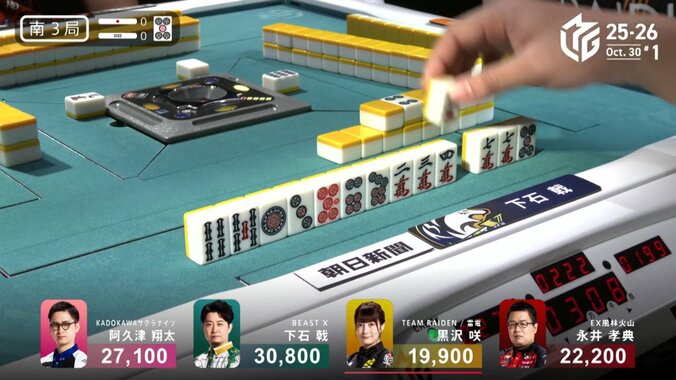 「何切りまんのん？」下石も悩む超好配牌からの第1打は（実際の選択）