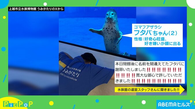 謝罪するスタッフ