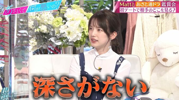 田中みな実、初デートでのNGポイントに「いちいち目の上に力入れる人」Mattは「唇の乾燥」 3枚目