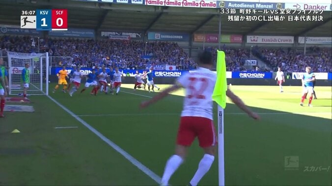 まじかよ！町野修斗、ゴールライン上の“1点ものディフェンス”に称賛「忍法神クリア」「英雄」あわや失点の危機を救った奇跡のクリアキックの瞬間 3枚目