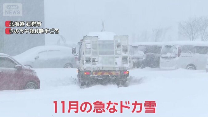 11月の急なドカ雪