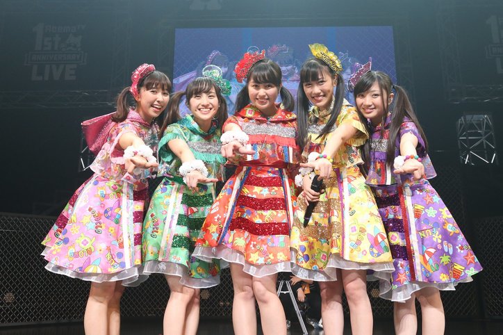 ももクロがカラーチェンジ・ツインテール・サンシャイン池崎!AbemaTV1周年ライブで熱演