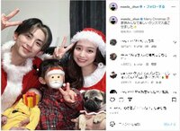 しゅんまやファミリーのクリスマスショットに「素敵なクリスマス」「幸せオーラはんぱない」と反響
