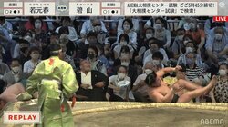 白熱の取組が一転、元高見盛の表情に注目が集まる“珍事” 「うわーって顔(笑) 嫌でしょうね。一番近いところにいましたから」解説が心境を代弁 