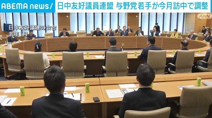 日中友好議員連盟の会合