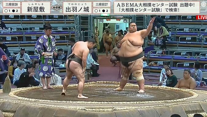 【写真・画像】体重252キロ超巨漢力士の超独特な“倒れ方”に熱視線「スローモーションw」「崩れ落ちる感じが小錦」元大関の姿を重ねるファンも　1枚目