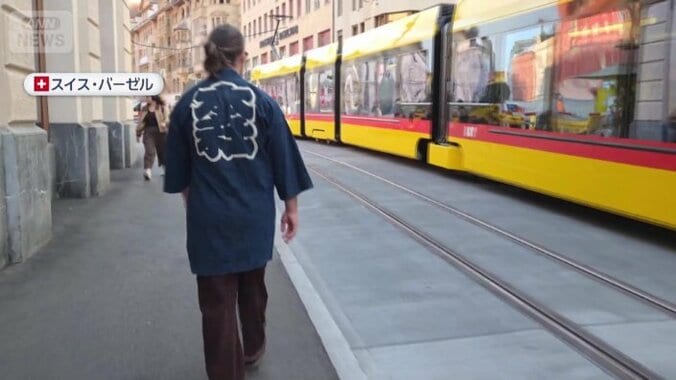 スイス・バーゼルの街中を...