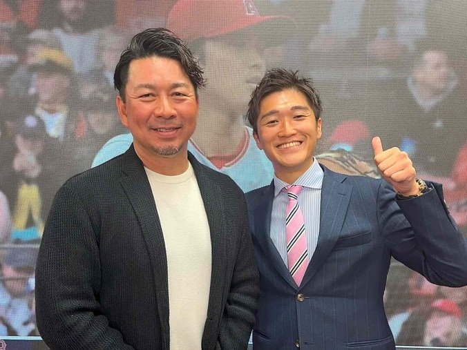 大谷翔平と吉田正尚のメジャー初対決は雨天大幅遅延で終了 館山昌平が解説として6時間ぶっ通しで場繋ぎトーク 1枚目