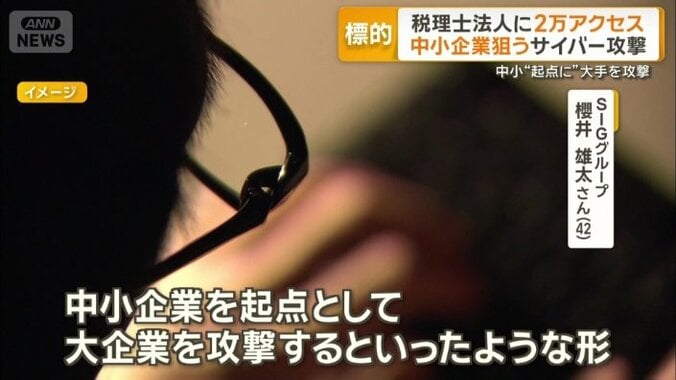 中小企業も攻撃対象に