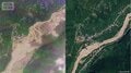 【衛星画像】外国人391人含む400人以上不明　ネパール土石流 川幅が3倍以上に 周囲の集落や道路消える　