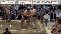 【映像】土俵際の珍事に館内騒然