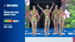 伸びしろしかない！世界水泳・AS北朝鮮代表が2017年大会以来の決勝で飛躍 アクロバットで美しい大技＆晴れやか笑顔で魅了