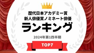 歴代の日本アカデミー賞新人俳優賞ノミネート俳優ランキングを発表！【タレントパワーランキング】